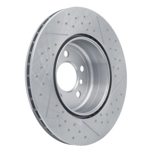 BMW 330i xDrive Brake Rotor (1) - Rear - R1 Concepts - Dimpled and Slotted - `13-`21